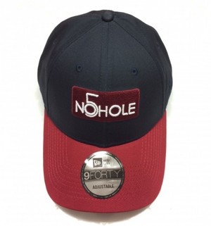 NO5HOLE NewEra 9FORTY キャップ　紺赤